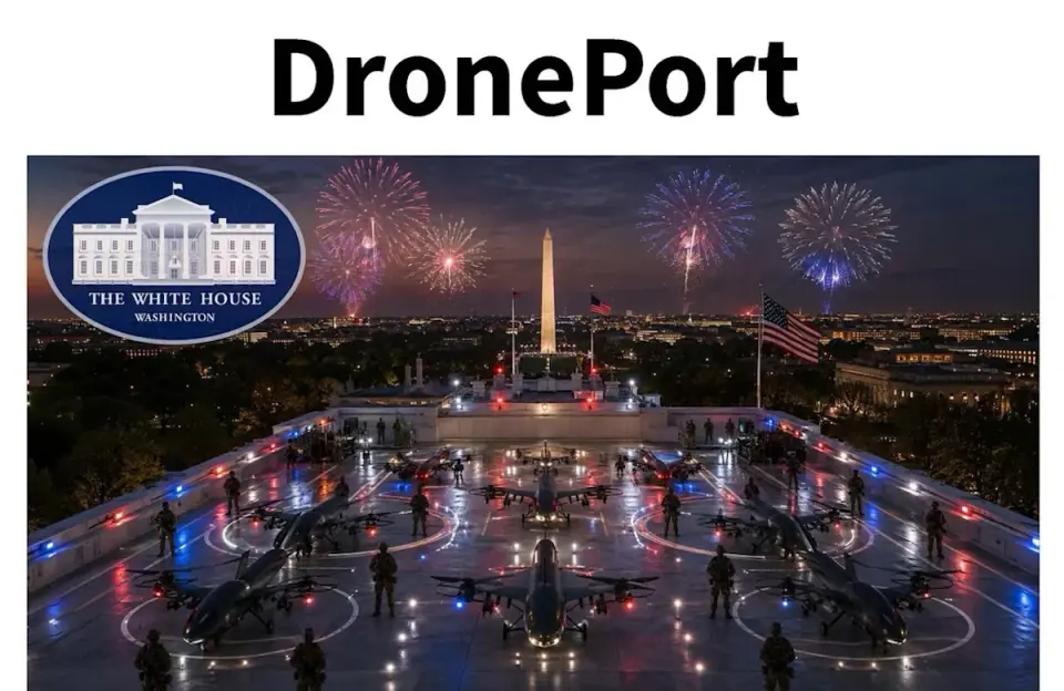 Trump Teases AI-Generated Drone Port Over White House Ballroom