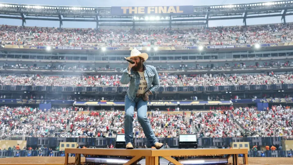 Post Malone Drops Chrome Heartbreaker at World Cup Final Pregame