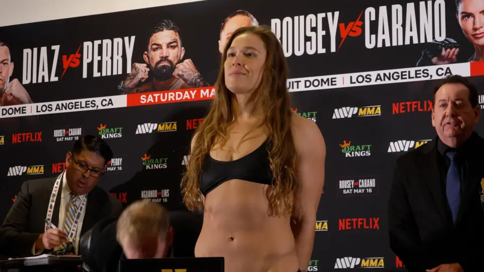 Rousey-Carano Make Weight as 22 Fighters Hit the Scale for Netflix Showdown