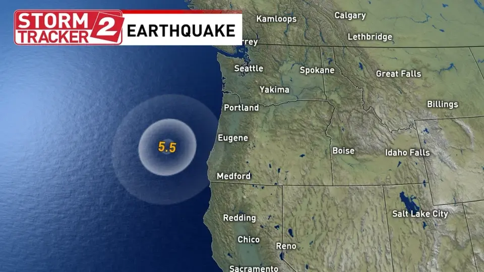 Oregon coast shaken by offshore 5.5 magnitude quake; no tsunami threat