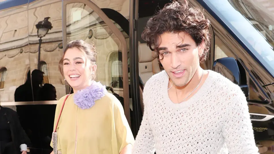 Off Campus Stars Abdalla and Heuston Make Public Couple Debut at Paris Fashion Week