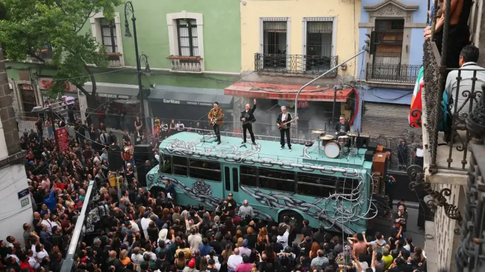 U2 Takes Street of Dreams to a Graffiti-Wrapped Bus in Mexico City