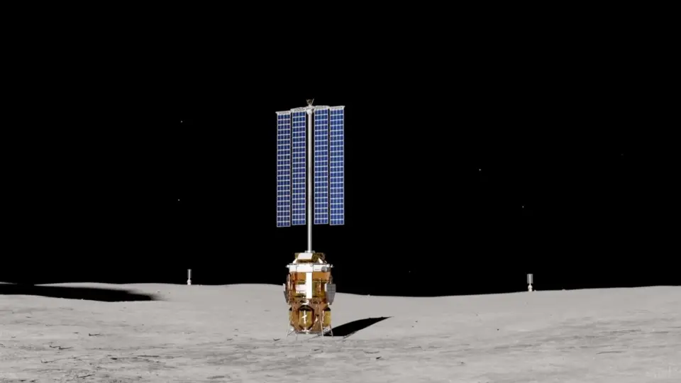Blue Origin Unveils 20-Meter 'Power Tower' for Lunar South Pole Base