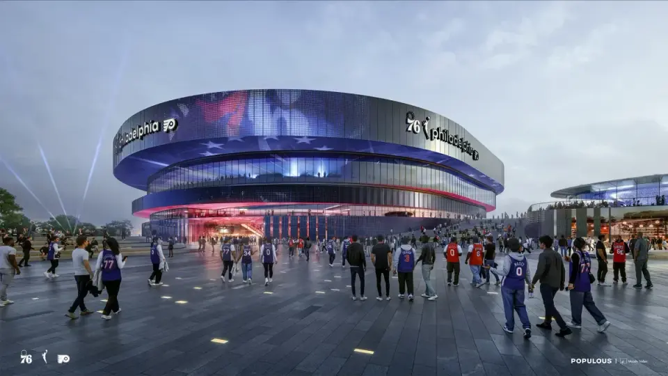 Comcast and Harris Blitzer Reveal Designs for 2030 South Philadelphia Arena