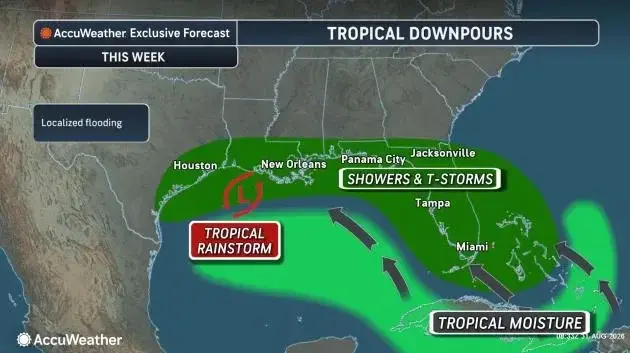 Edouard dissipates in Texas as Florida faces persistent tropical moisture