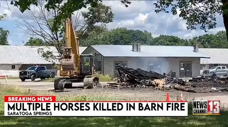 Barn fire at Saratoga Harness Track claims about 17 horses