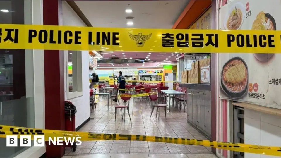 Incheon mall stabbing leaves eight injured as suspect with knives on hands subdued by bystanders