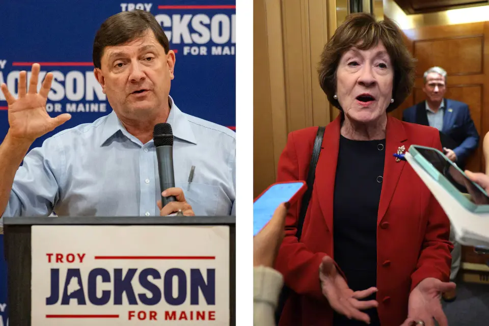 Collins and Jackson Clash on Trump Alignment in First Maine Senate Debate