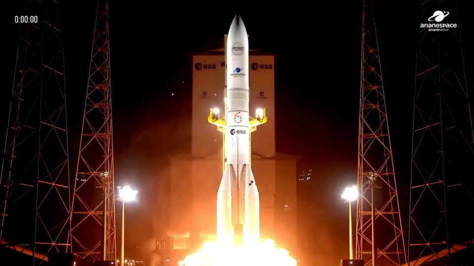 Ariane 6 lifts off with 32 Amazon Leo satellites for Kuiper constellation
