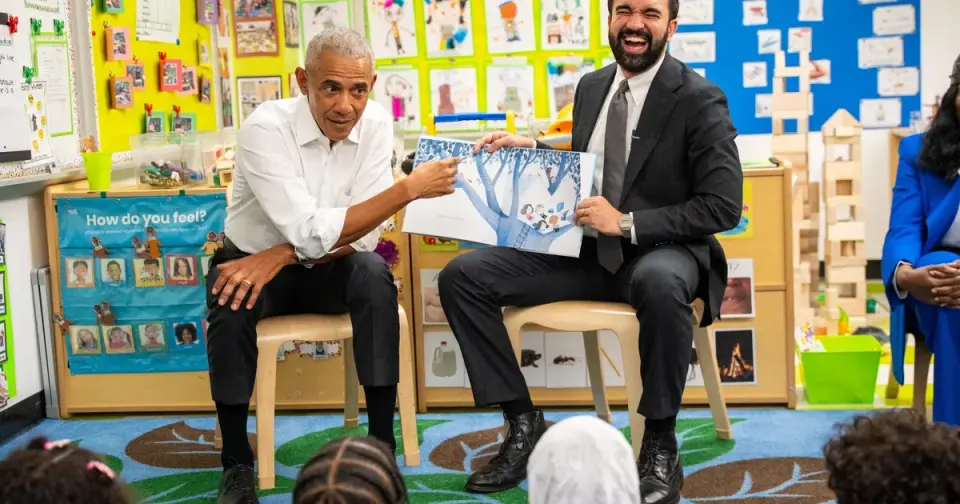 Obama Joins NYC Mayor Mamdani for Preschool Read‑Aloud and Policy Talk