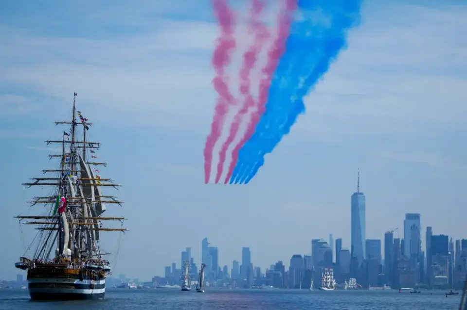 Tall Ships and Sky Salutes Mark Sail4th 250 Celebration in NYC