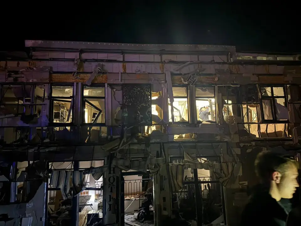 Odesa drone attack injures 14, including children, hits hotel and homes