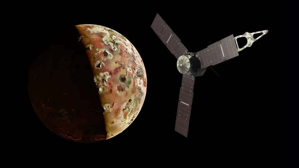 Juno uncovers Io's buried heat, hinting at lava flows or rapid subsurface conduction