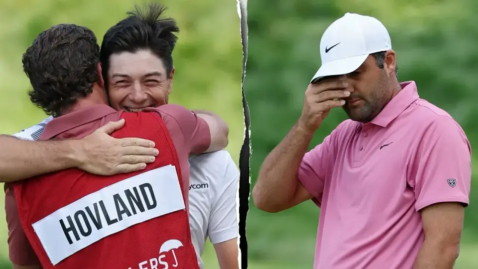 Hovland edges Scheffler in Monday playoff to claim Travelers Championship