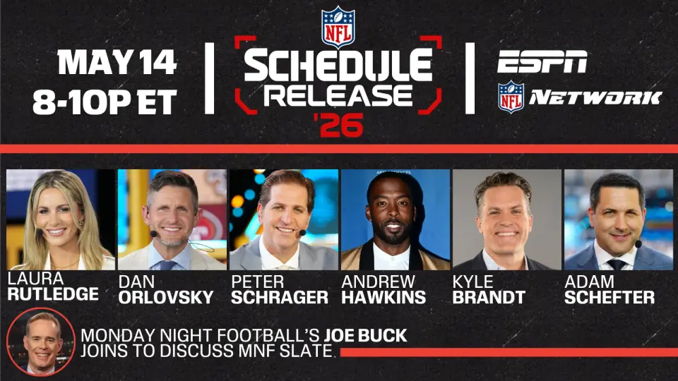ESPN, NFL Network Prepare Prime-Time Reveal of 2026 NFL Schedule