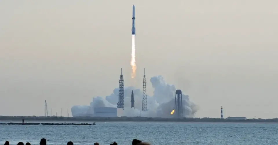 Blue Origin's New Glenn booster lands cleanly as reuse milestone, while satellite underperforms