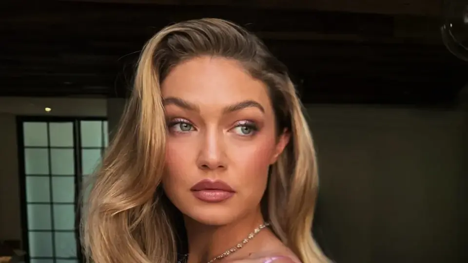 Gigi Hadid Chooses Pink Beading and a Soft-Serve Blowout for Swift–Kelce Wedding Moment