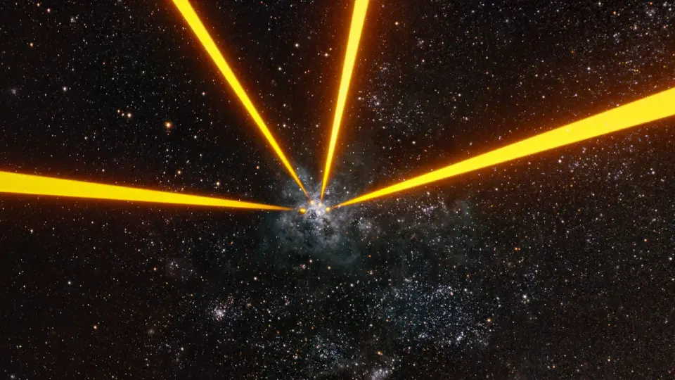 Laser-guided stars sharpen Tarantula Nebula observations