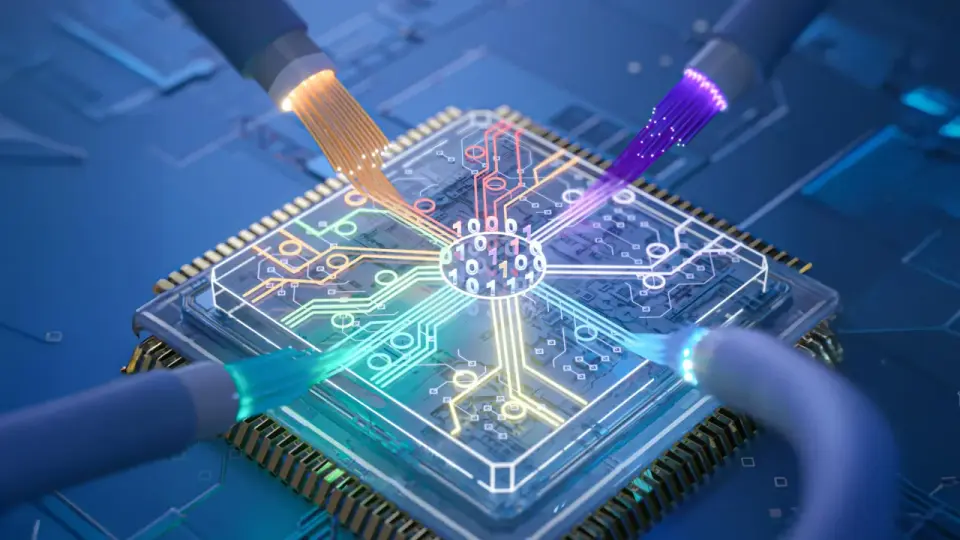Caltech engineers fiber-like light paths on silicon chips for visible wavelengths