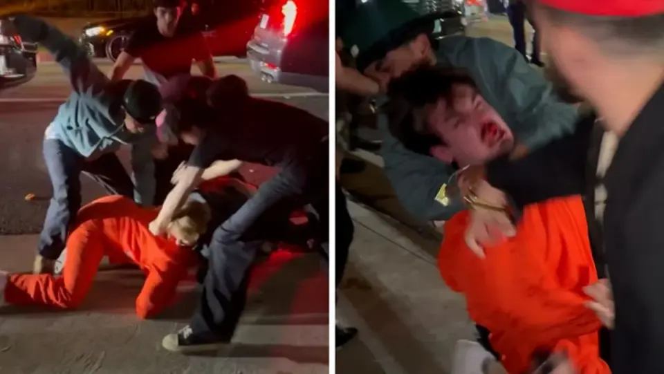 Bryce Hall Injured in Halloween Brawl While Wearing Prison Costume