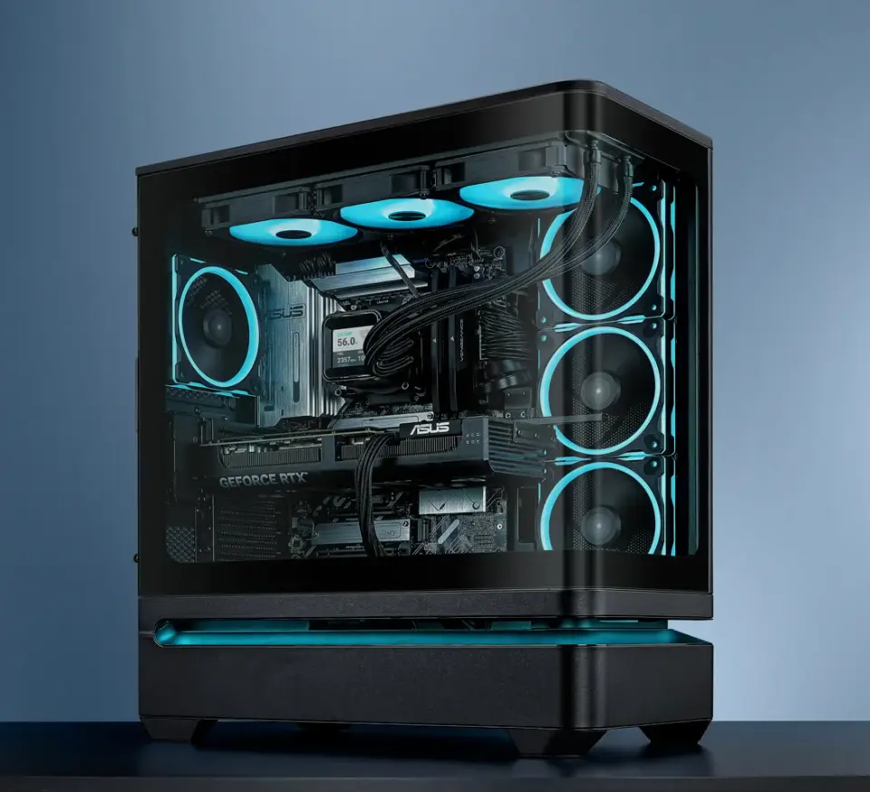 ASUS Debuts Prime AP304 Panoramic PC Case With Aerospace-Grade Glass