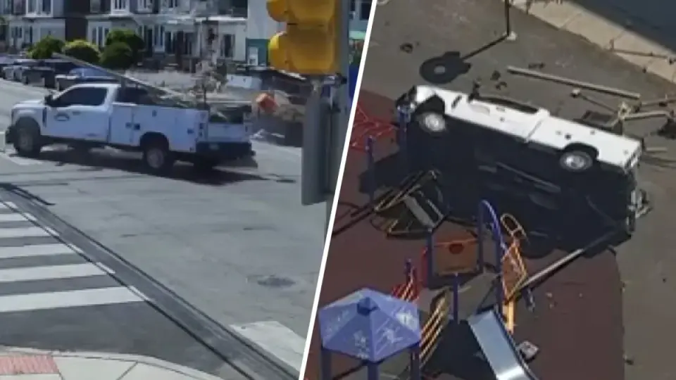 Georgia man accused of carjacking and crashing utility truck at Philly playground