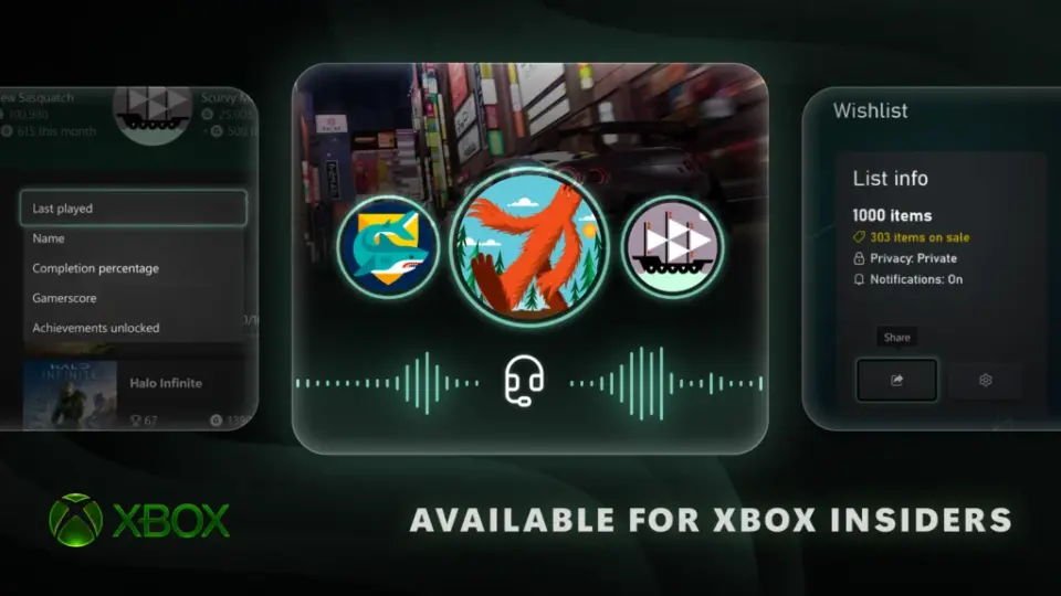 Xbox Insider Update Expands Capture Audio, Achievements Sorting, and Wishlist Capacity