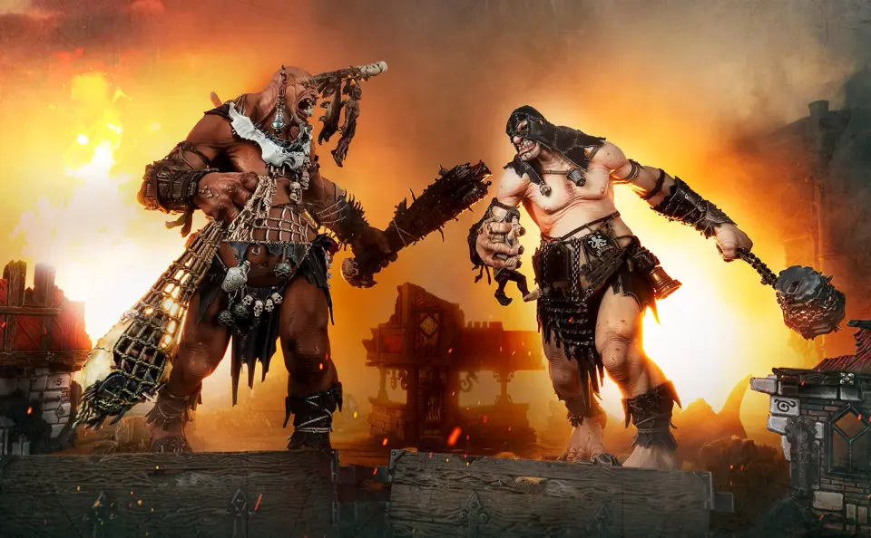 Gigantic duel ahead: Megas collide in the Brawlers of Behemat box