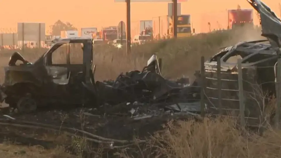 Morning I-5 Gridlock in San Joaquin County Follows Fiery Big Rig Crash