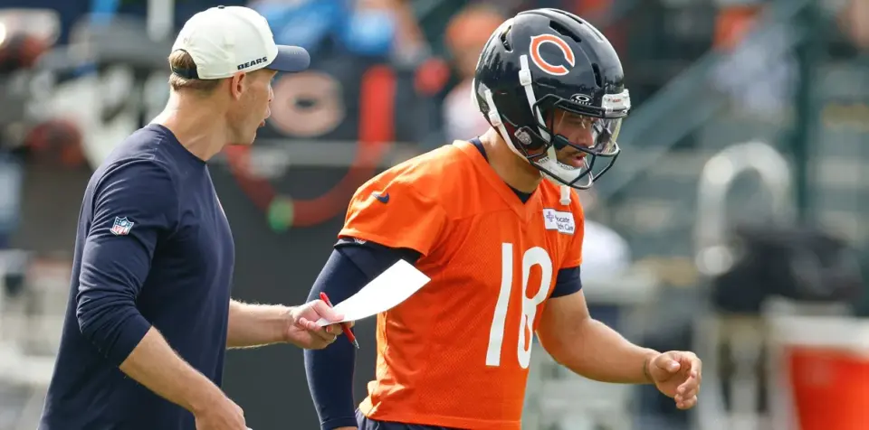 Caleb Williams Shines in Joint Practice, but Bears Defense Struggles Against Carnell Tate