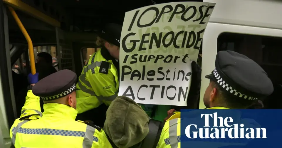 Surge in UK terror arrests linked to Palestine Action ban