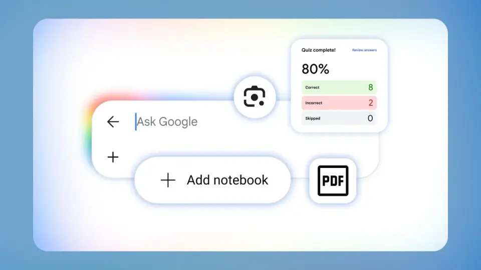 Google Search Gets an AI-Powered Study Suite with Notebook, 3D Viz, and Quizzes