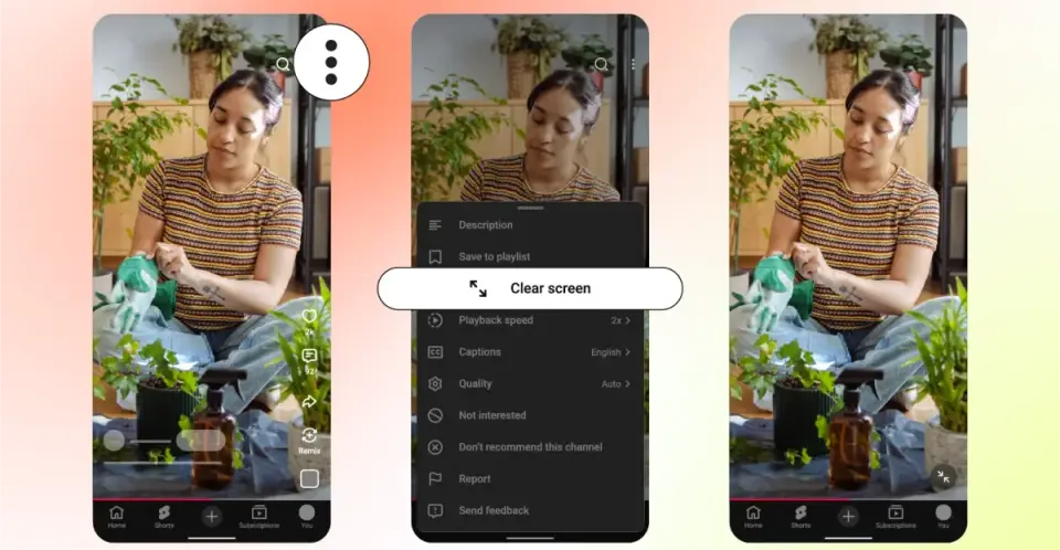 YouTube Shorts Gains TikTok-Style Features, Including Clear Screen and 2x Speed