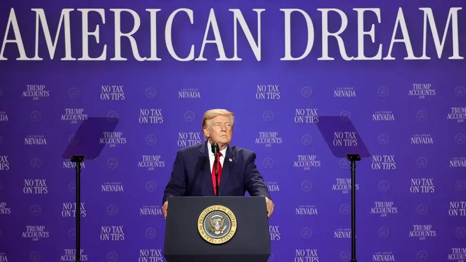 Trump cautions Dems against 'communism' as they swing left in Las Vegas