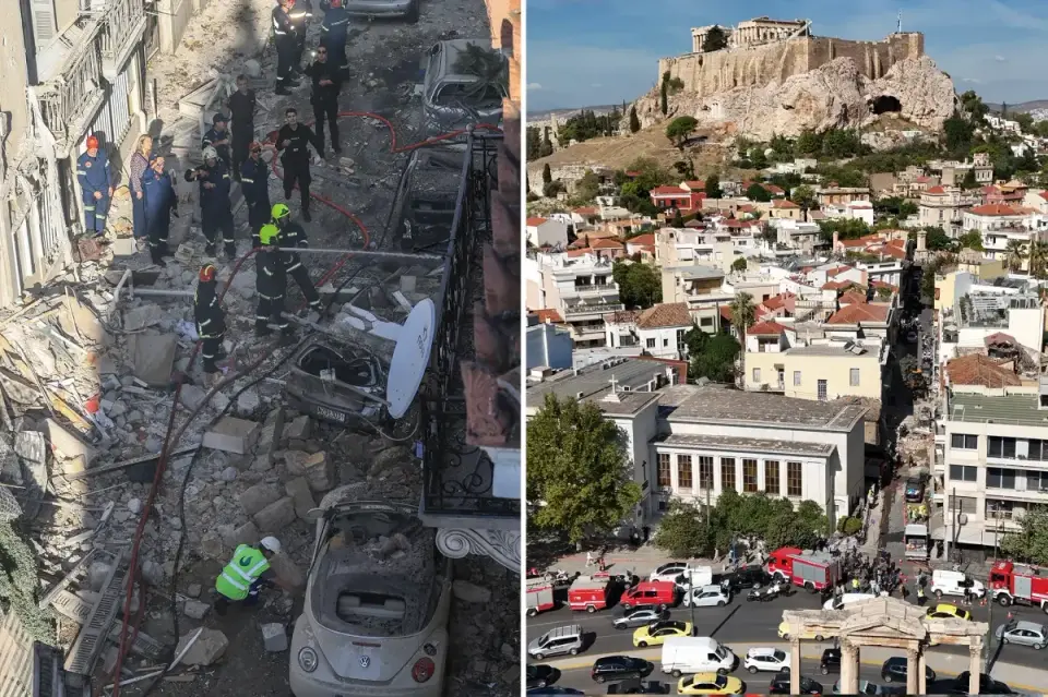 Gas leak suspected in Athens explosion that collapses building near Acropolis