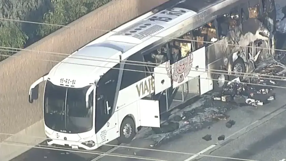 Tragedy on the 60: Tour Bus Fire Claims One Life in Hacienda Heights