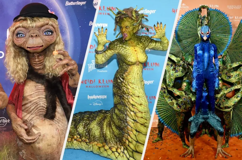 Heidi Klum Teases 25th Anniversary Halloween Costume with Graphic Prosthetic Hints