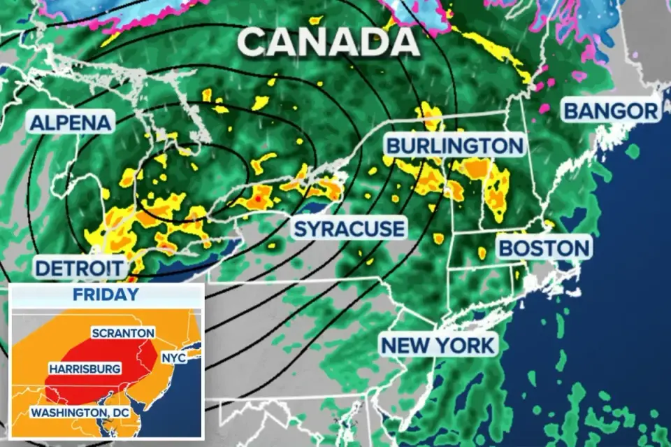 Northeast faces wind, rain, and first frost as storm system weakens