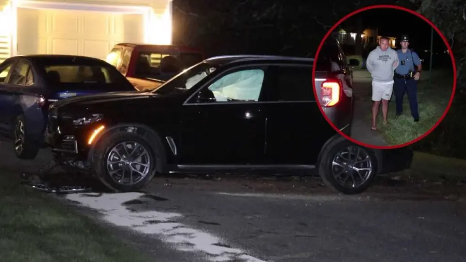 Sandwich officer arrested after off-duty crash into resident's property