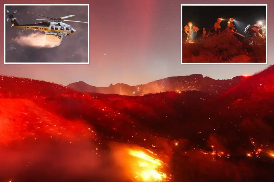 Bryson Fire in Malibu Reaches 147 Acres Amid Santa Ana Winds