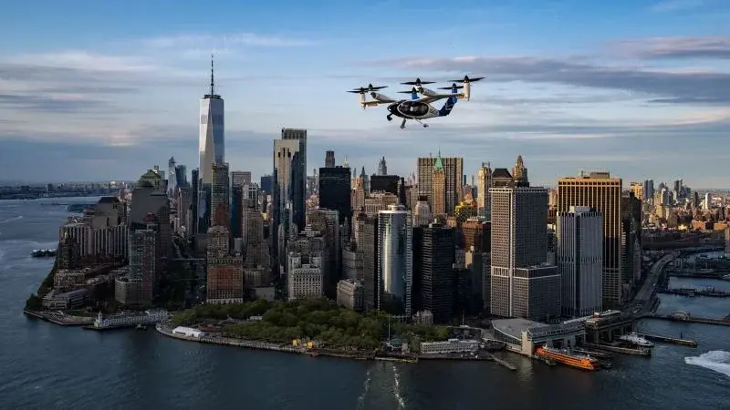New York runs a test flight for electric air taxis linking Manhattan to JFK