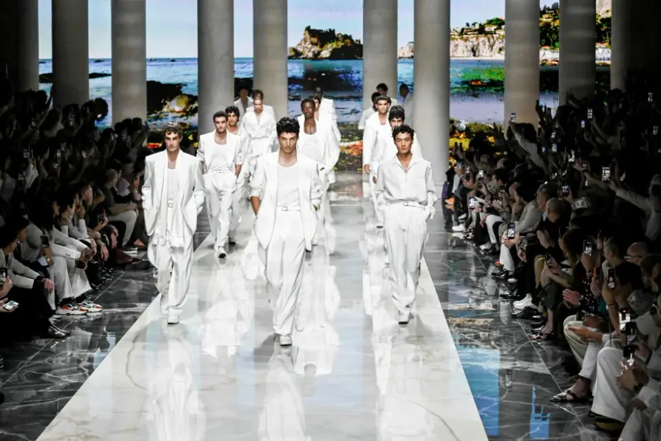Dolce & Gabbana Sets a Sunlit Mediterranean Tone for SS27 Menswear in Milan