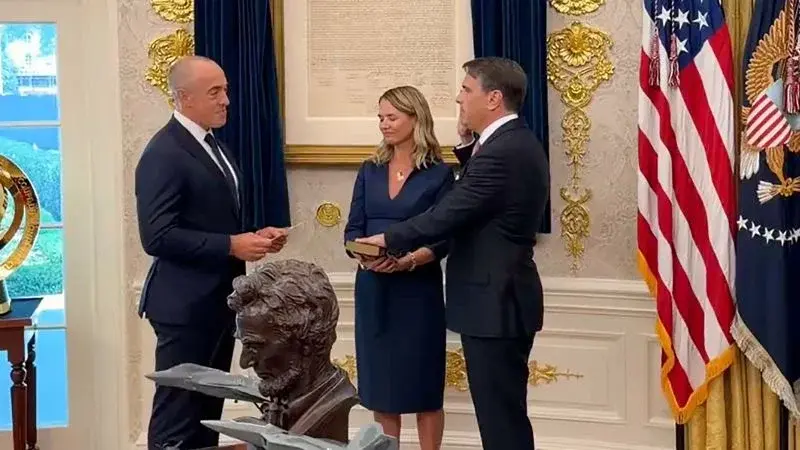 Blanche sworn in as attorney general in White House ceremony led by Trump‑tied judge
