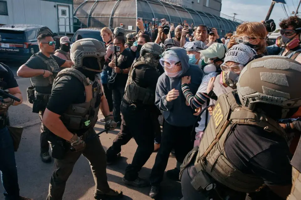 Tension at New Jersey detention center captured in AP photo gallery