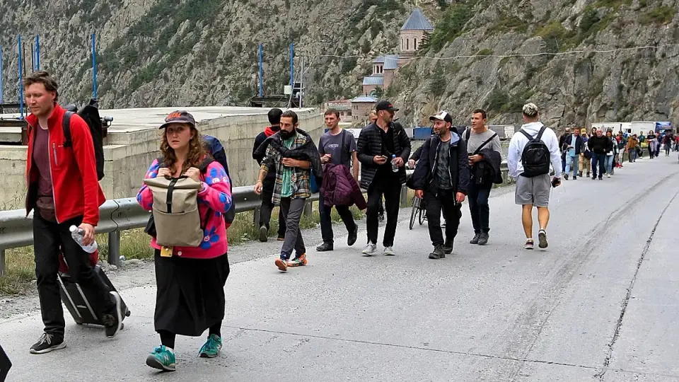 Fleeing mobilisation fears, Russians rush abroad as election begins
