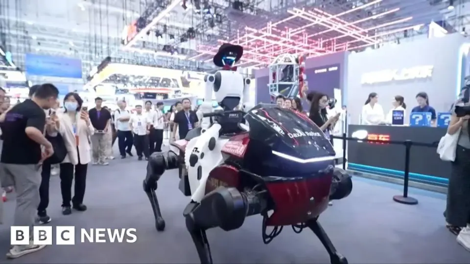 Robot horses and dancing bots steal the show at Beijing's World Robot Conference