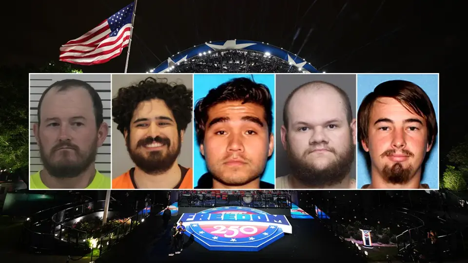 Smiling Mugshot Highlights Five Suspects in White House UFC Plot