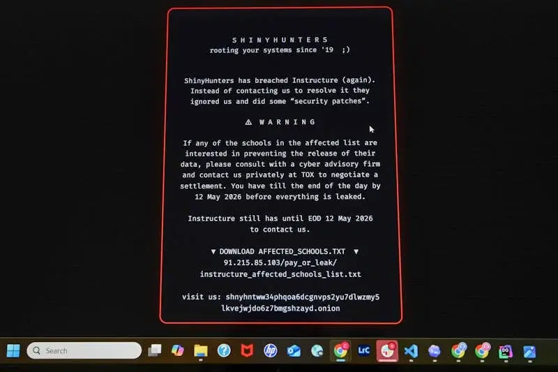 ShinyHunters hijack Penn Canvas, threaten data dump over ransom