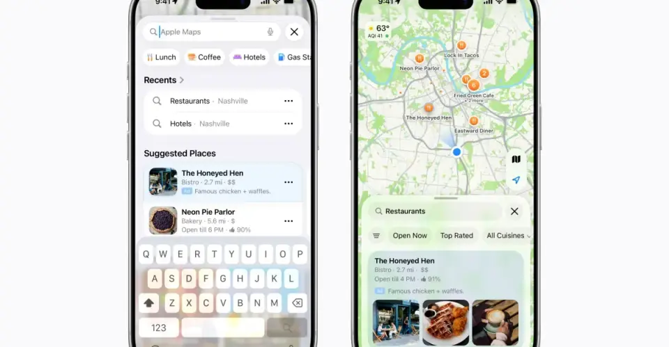 Apple Maps adds paid ad slots for search results