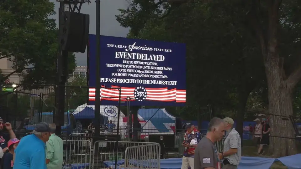 Storm prompts evacuation around National Mall as DC braces for severe weather